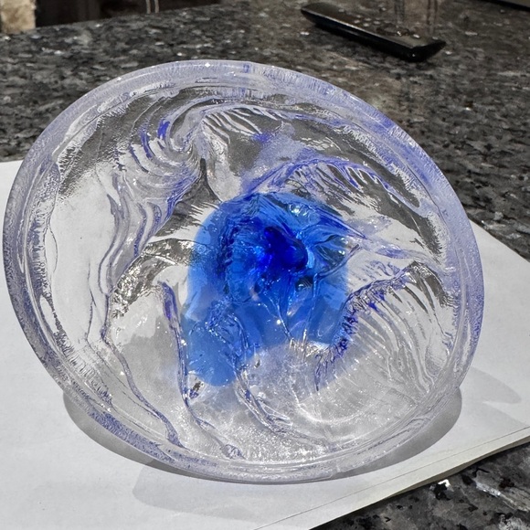 🐬 Vintage Rare French Cristal D’Arques Crystal Glass Dolphin Figurine 🐬 - Picture 5 of 13